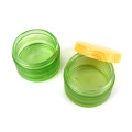 cosmetic packing 200ml frosted green glass face cream jars containers with lids